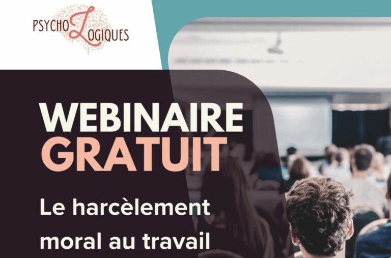 EVENEMENT – Webinaire gratuit : le harcèlement moral au travail